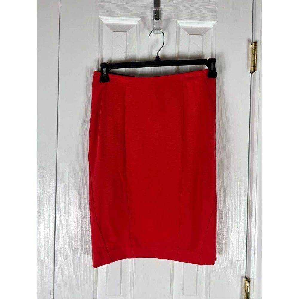 Ann Taylor Womens Red Office Siren Skirt Size 6P